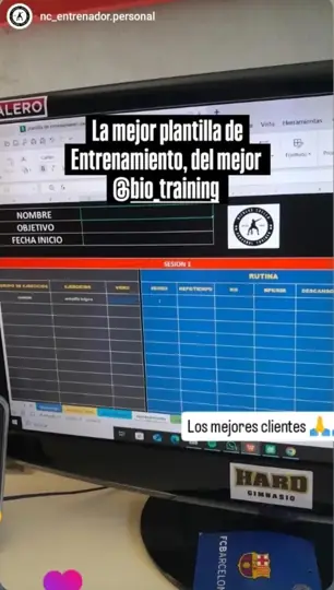 Captura de @nc_entrenador.personal usando Biotraining